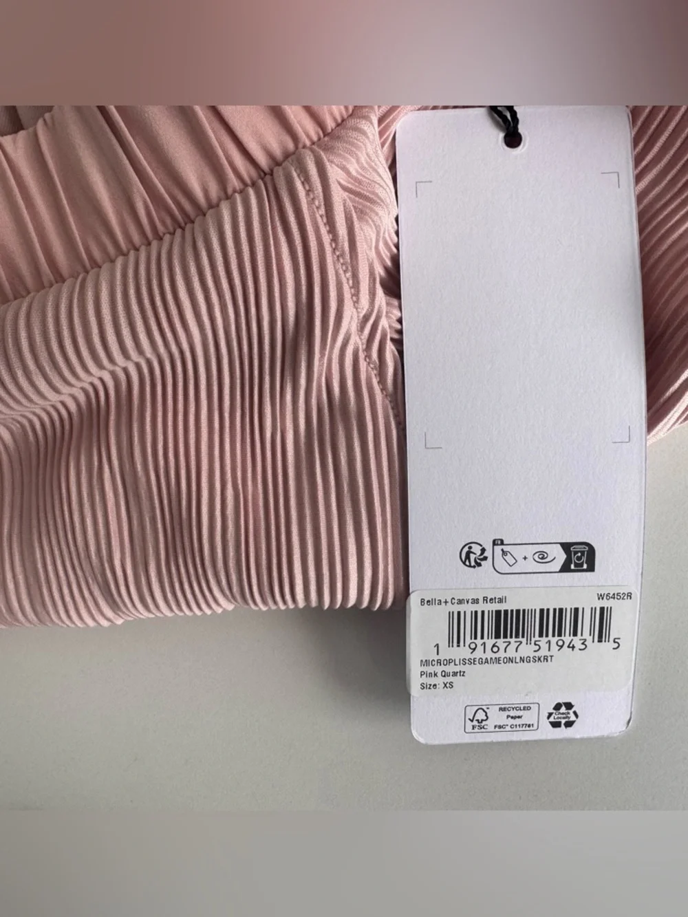 NWT Alo Micro Plisse Game On Long Skirt, Pink Quartz, XS - Picture 13 of 13